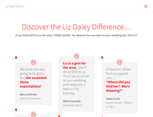 Tablet Screenshot of lizdaleyevents.com